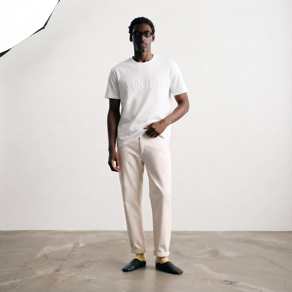 Vogue | Embroidered Logo Classic T-Shirt
