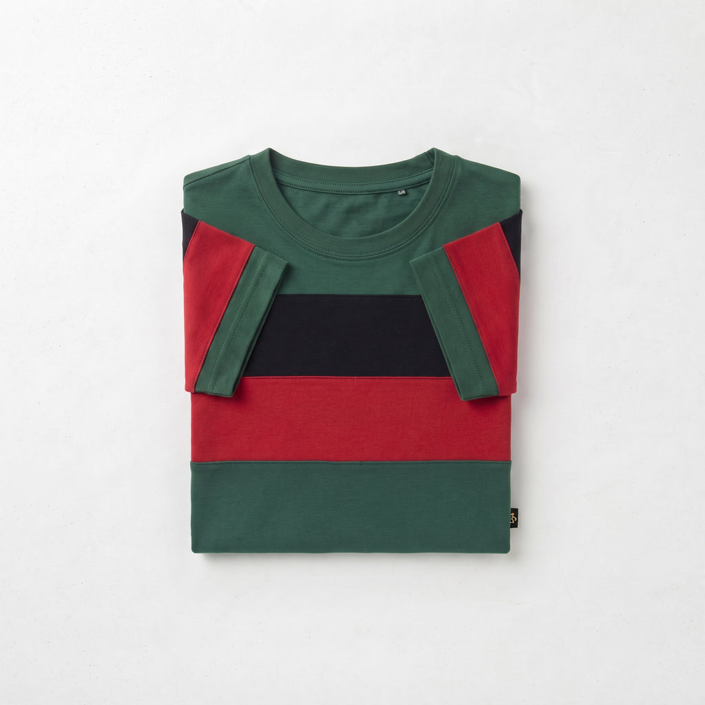 Timeless | Bold Chest Stripe Colorblock T-Shirt