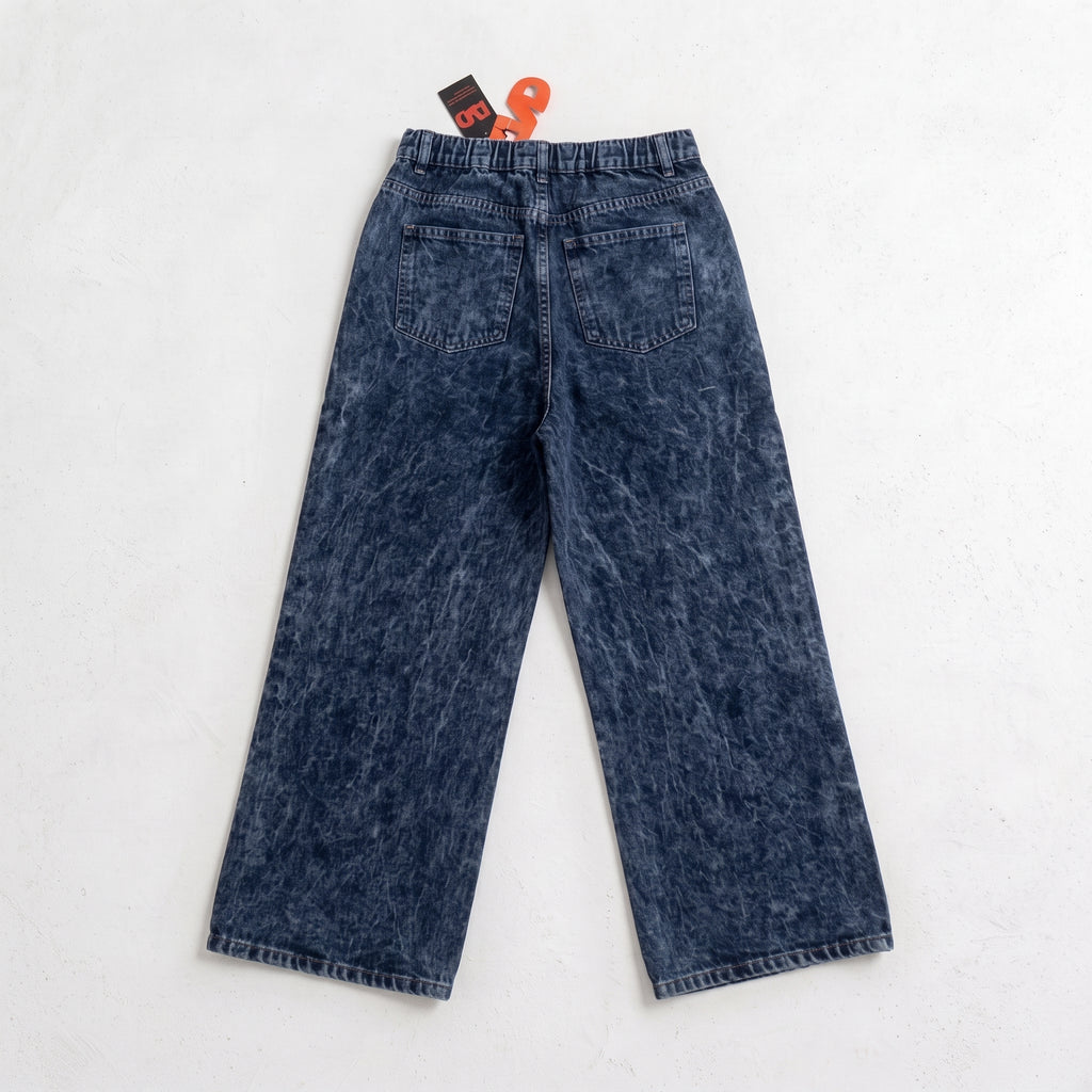 LVD Women's Multi-Pocket Letter Patch Baggy Skate Jeans