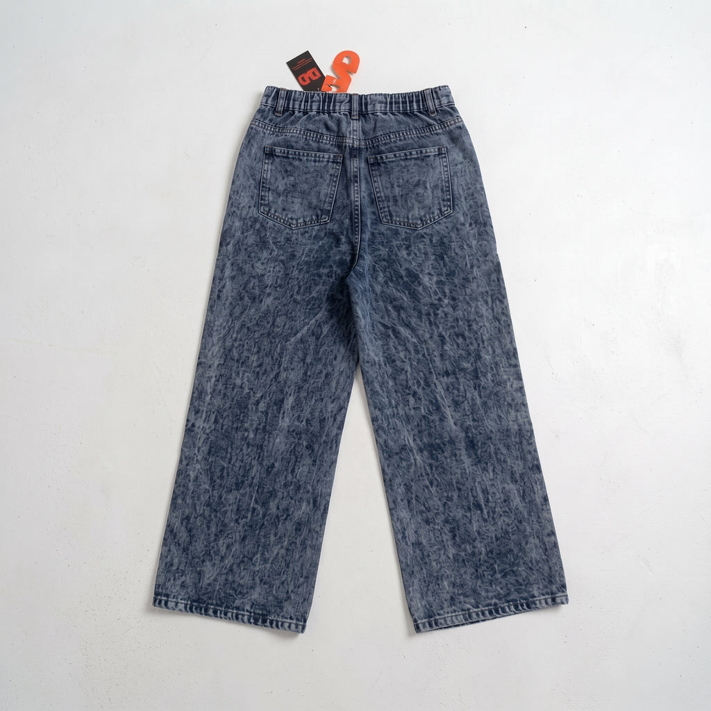 LVD Women's Multi-Pocket Letter Patch Baggy Skate Jeans