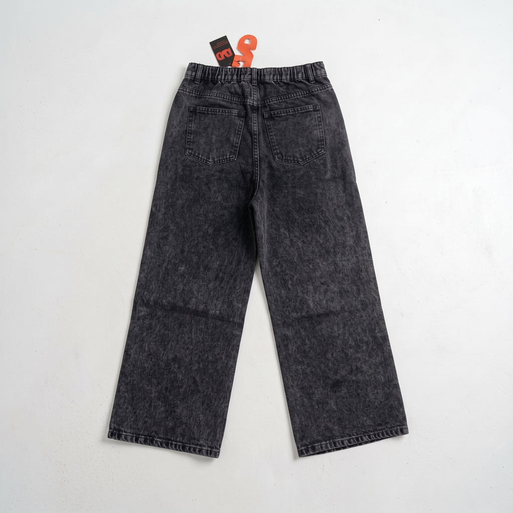 LVD Women's Multi-Pocket Letter Patch Baggy Skate Jeans