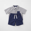 Carter's Toddler Boy 2-Piece Striped Button-Front Shirt & Pull-On Shorts Set