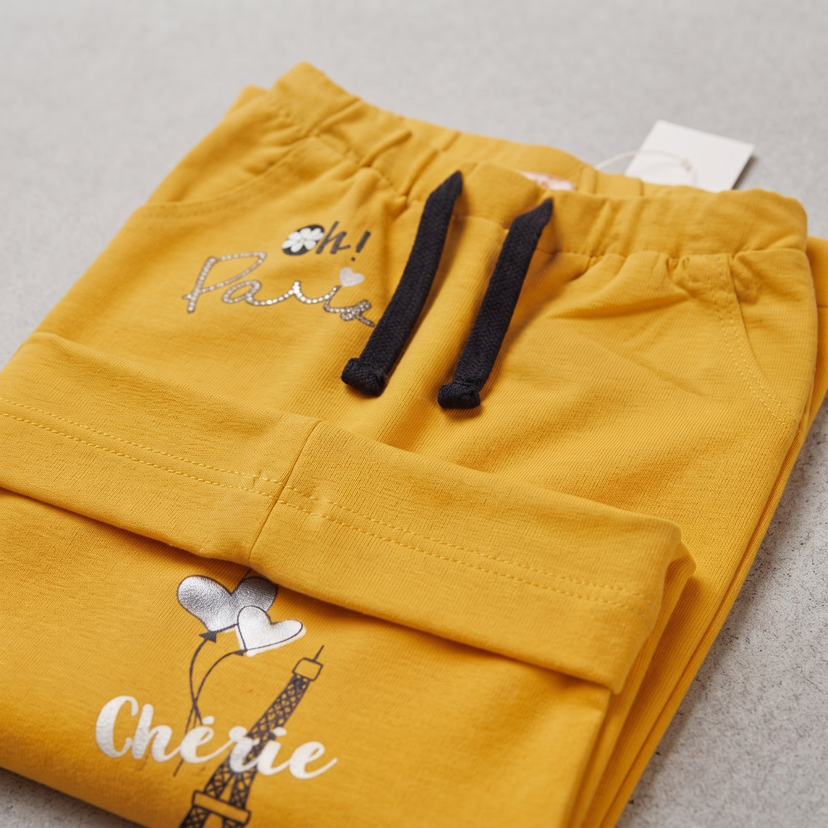 So Cute Toddler Girls' Elastic Waist Drawstring Jogger Trousers