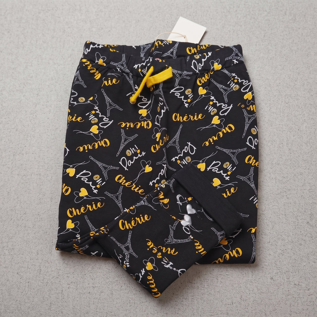 So Cute Toddler Girls' Elastic Waist Drawstring Jogger Trousers