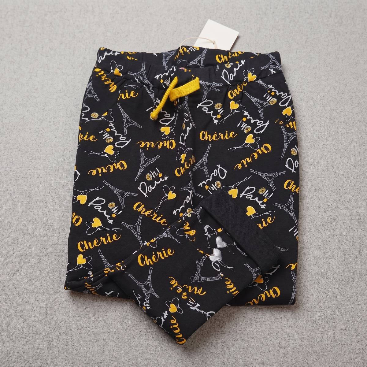 So Cute Toddler Girls' Elastic Waist Drawstring Jogger Trousers