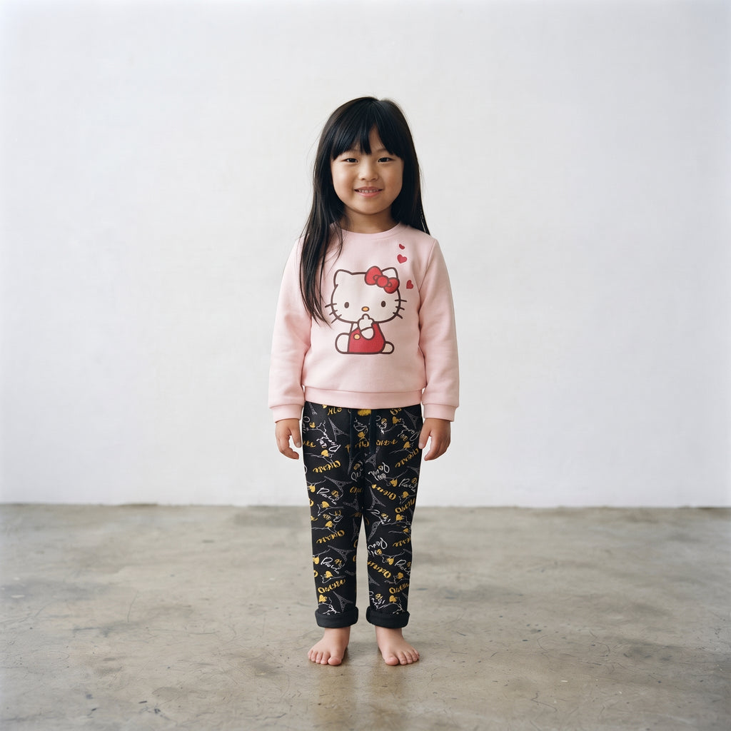 So Cute Toddler Girls' Elastic Waist Drawstring Jogger Trousers
