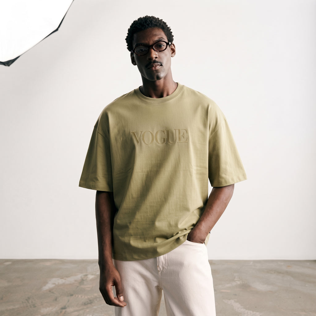 Vogue | Embroidered Logo Classic T-Shirt