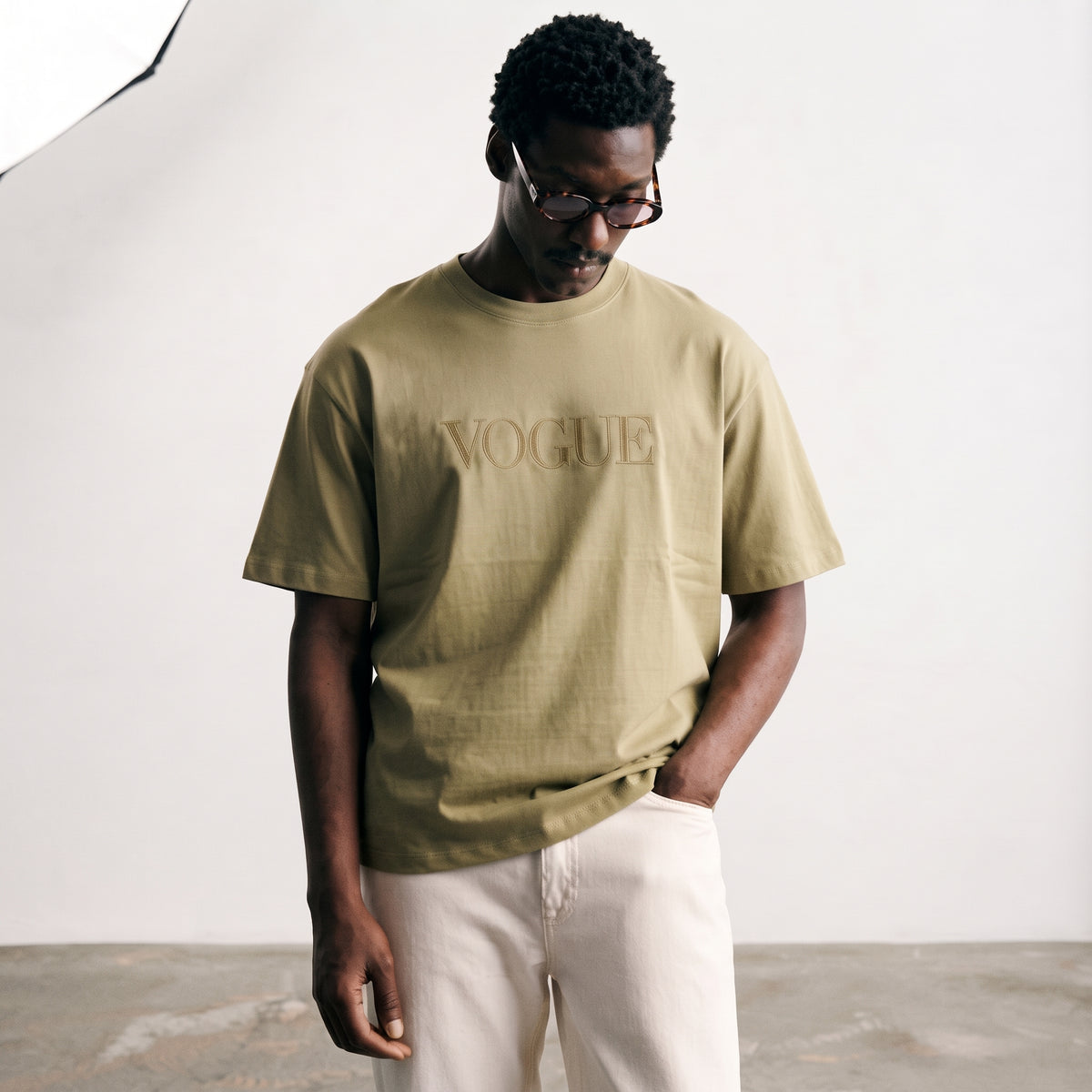 Vogue | Embroidered Logo Classic T-Shirt