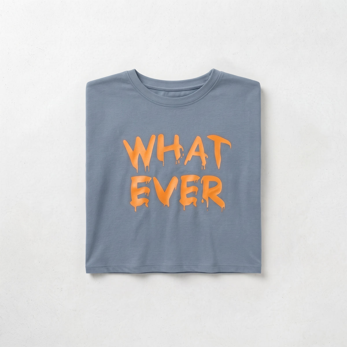 J&R Women's "Whatever" Drip Graphic Cropped T-Shirt