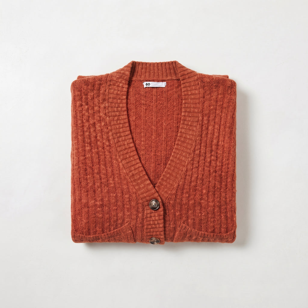 Kohl's Women's Ribbed Knit V-Neck Button-Front Cardigan
