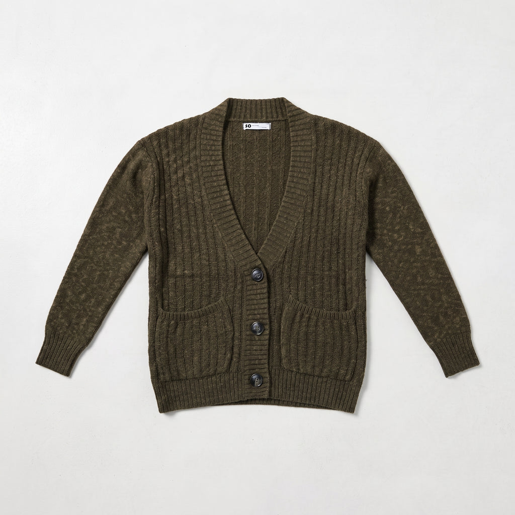 Kohl's Women's Ribbed Knit V-Neck Button-Front Cardigan