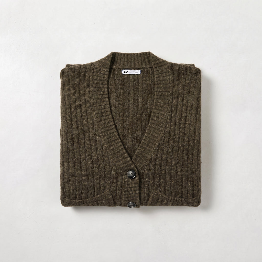Kohl's Women's Ribbed Knit V-Neck Button-Front Cardigan