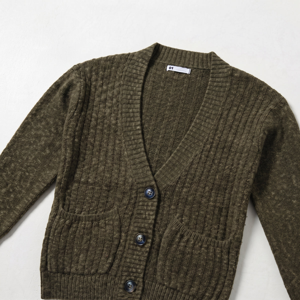 Kohl's Women's Ribbed Knit V-Neck Button-Front Cardigan