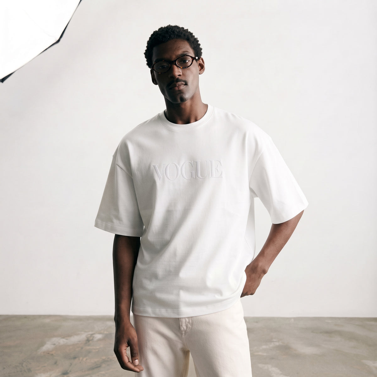 Vogue | Embroidered Logo Classic T-Shirt