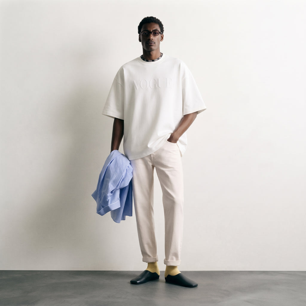 Vogue | Embroidered Logo Classic T-Shirt