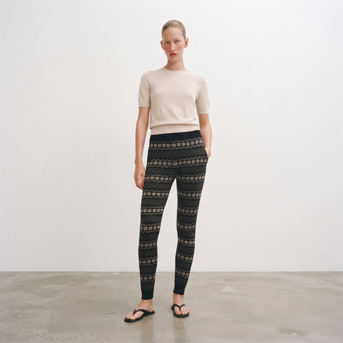 Esmara Women's Jacquard Knit Loungewear Leggings