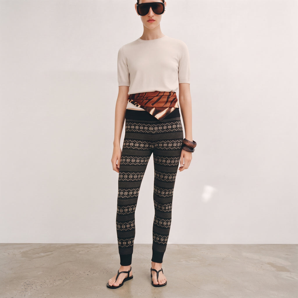 Esmara Women's Jacquard Knit Loungewear Leggings
