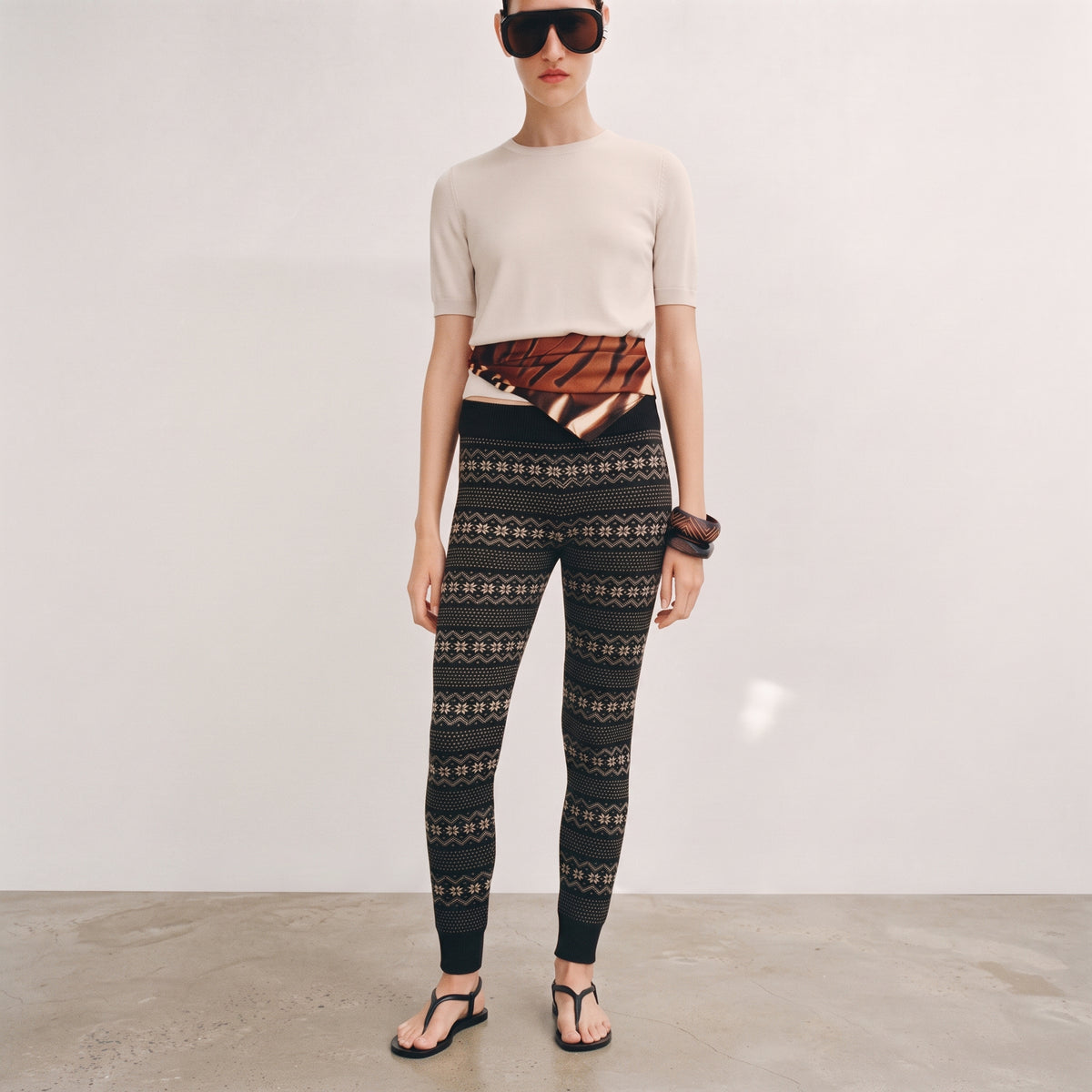Esmara Women's Jacquard Knit Loungewear Leggings
