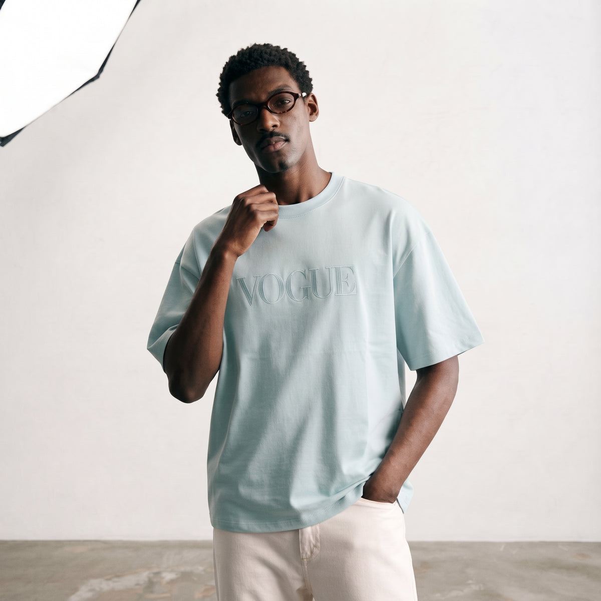Vogue | Embroidered Logo Classic T-Shirt