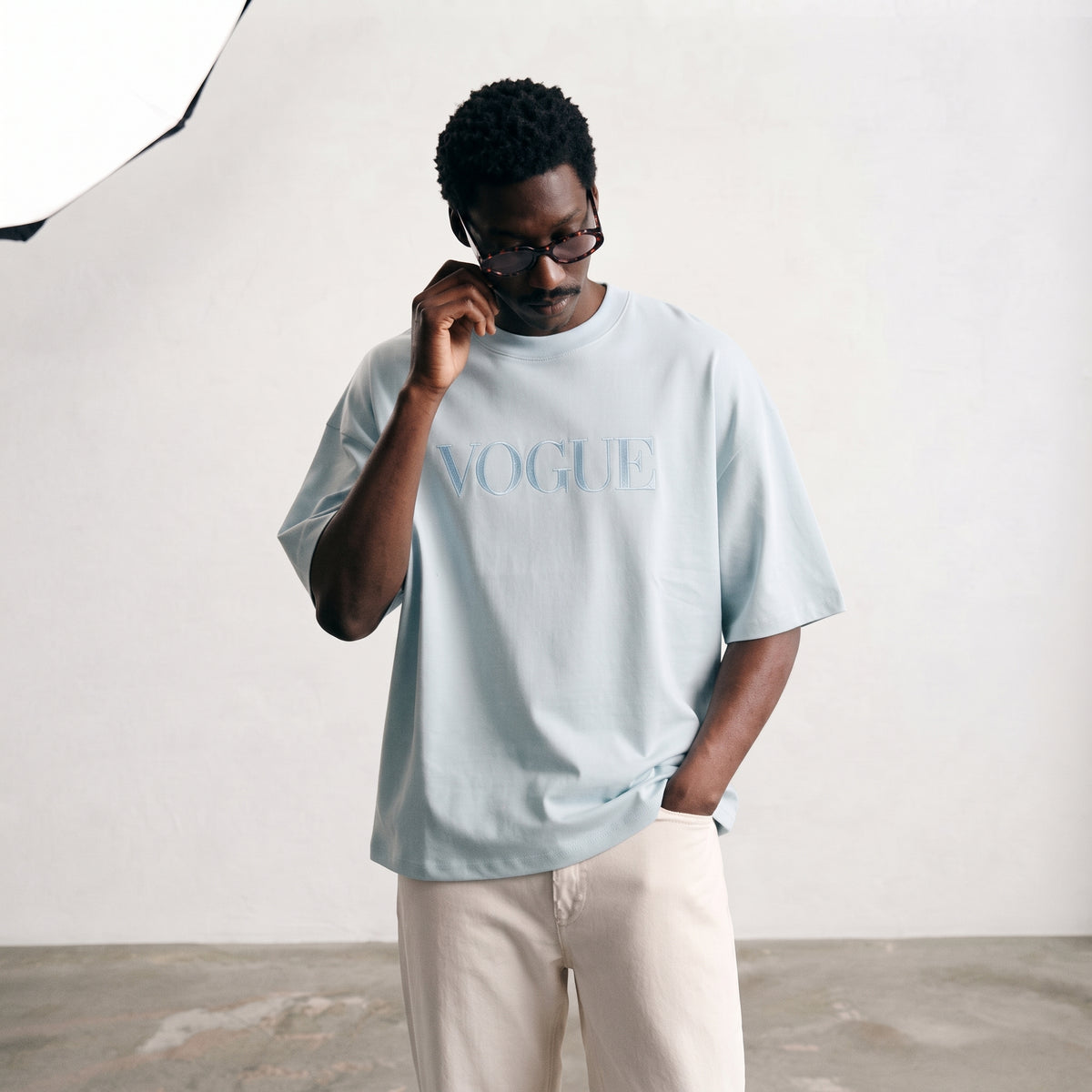 Vogue | Embroidered Logo Classic T-Shirt