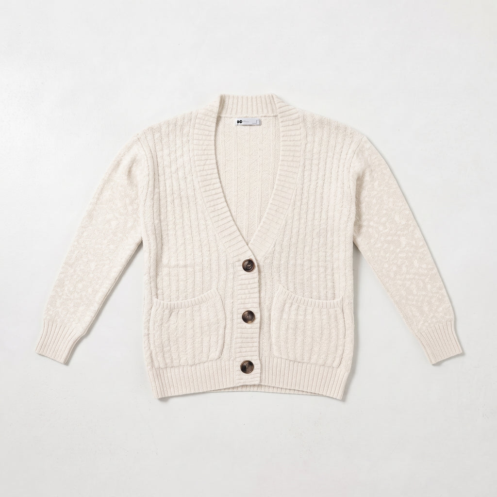 Kohl's Women's Ribbed Knit V-Neck Button-Front Cardigan