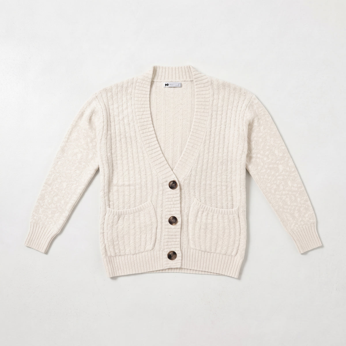 Kohl's Women's Ribbed Knit V-Neck Button-Front Cardigan